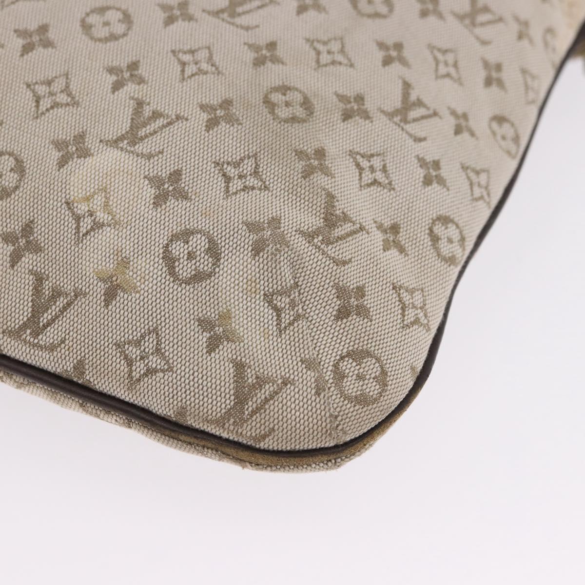 LOUIS VUITTON Monogram Mini Francoise Tote Bag 2way Khaki M92209 LV Auth fm5439