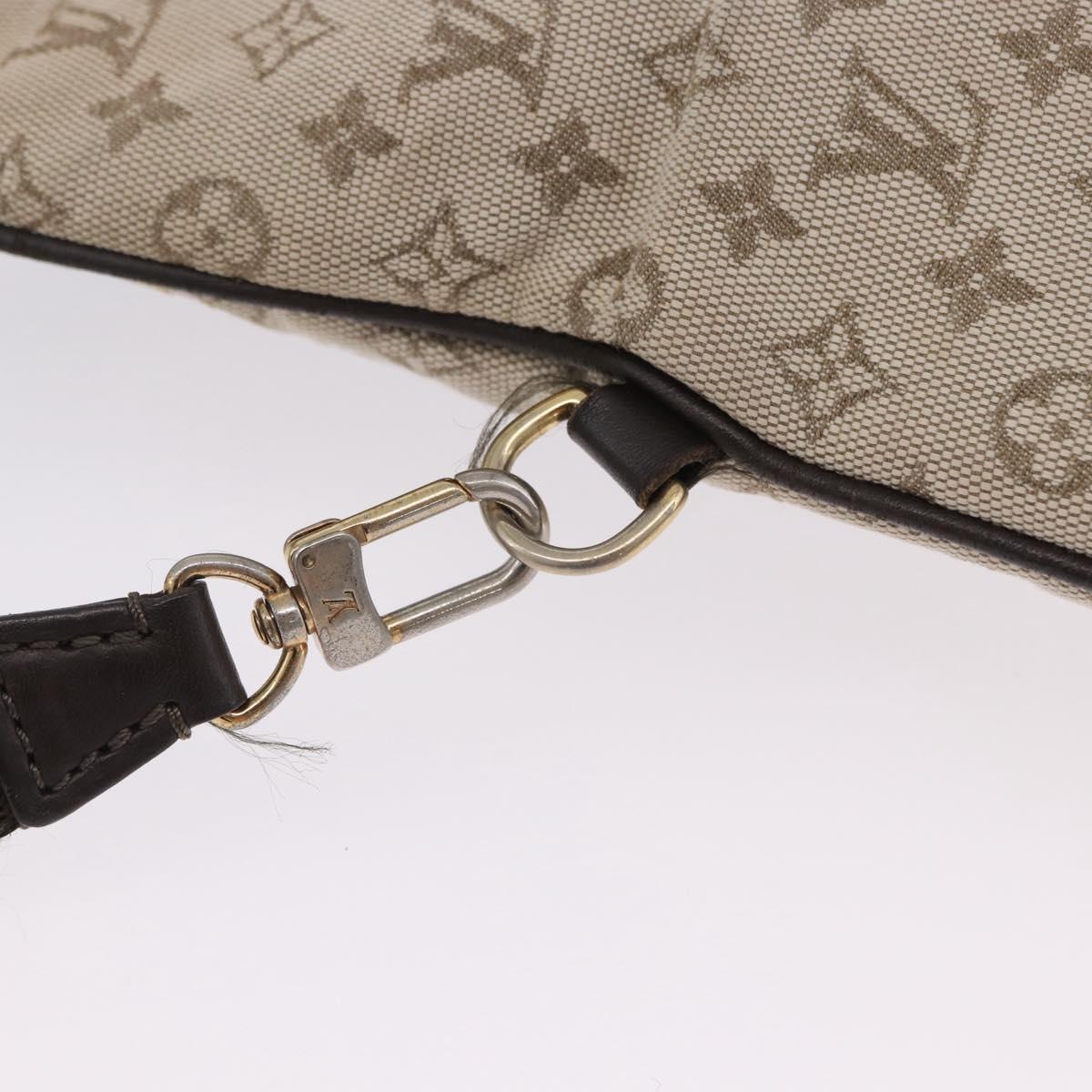 LOUIS VUITTON Monogram Mini Francoise Tote Bag 2way Khaki M92209 LV Auth fm5439