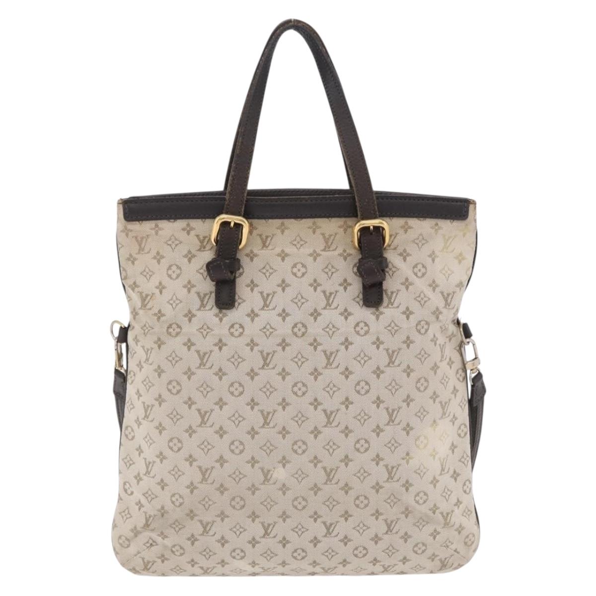 LOUIS VUITTON Monogram Mini Francoise Tote Bag 2way Khaki M92209 LV Auth fm5439