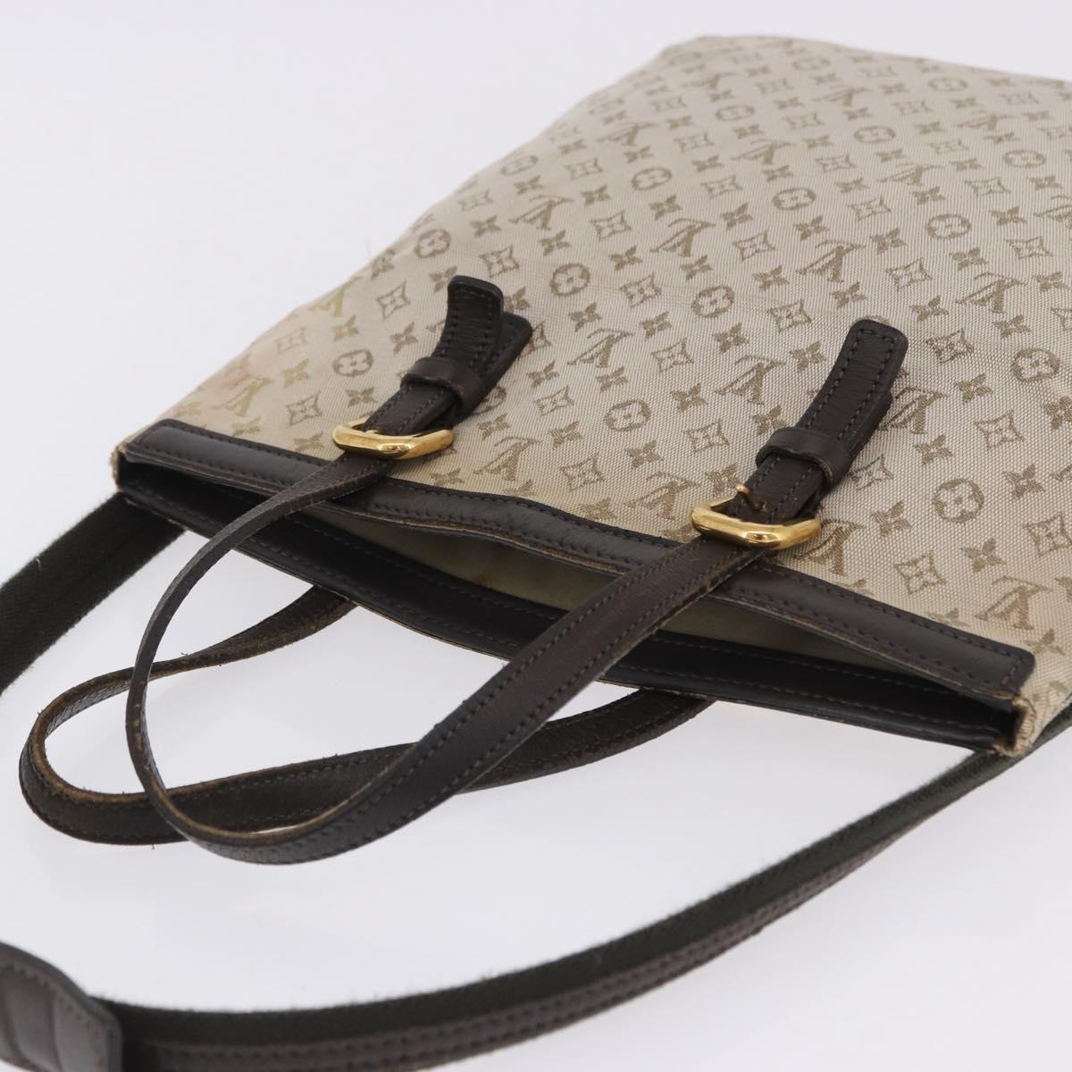 LOUIS VUITTON Monogram Mini Francoise Tote Bag 2way Khaki M92209 LV Auth fm5439