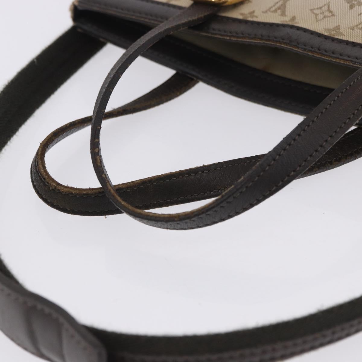 LOUIS VUITTON Monogram Mini Francoise Tote Bag 2way Khaki M92209 LV Auth fm5439