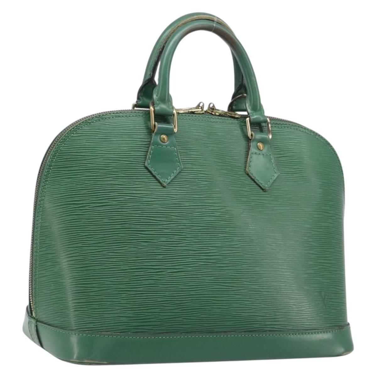 LOUIS VUITTON Epi Alma Hand Bag Borneo Green M52144 LV Auth fm5444