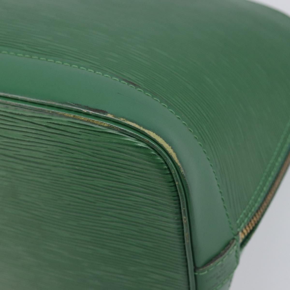LOUIS VUITTON Epi Alma Hand Bag Borneo Green M52144 LV Auth fm5444
