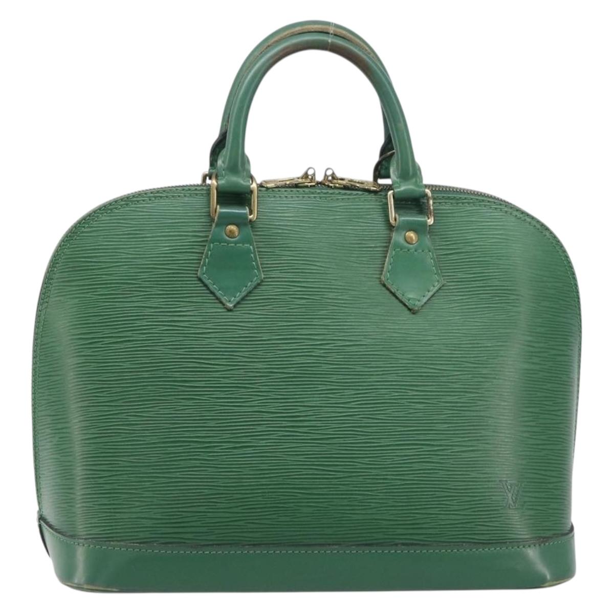 LOUIS VUITTON Epi Alma Hand Bag Borneo Green M52144 LV Auth fm5444