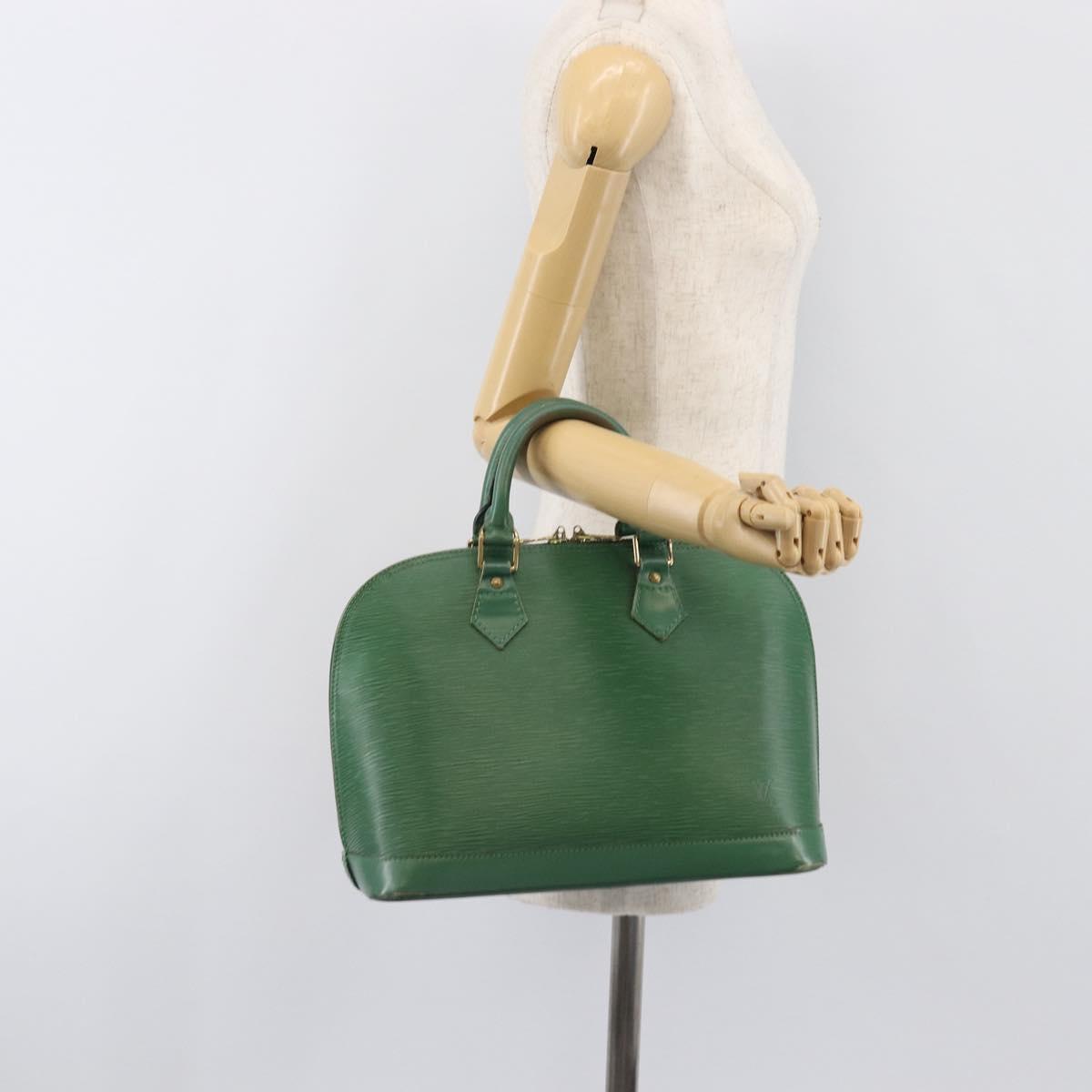 LOUIS VUITTON Epi Alma Hand Bag Borneo Green M52144 LV Auth fm5444