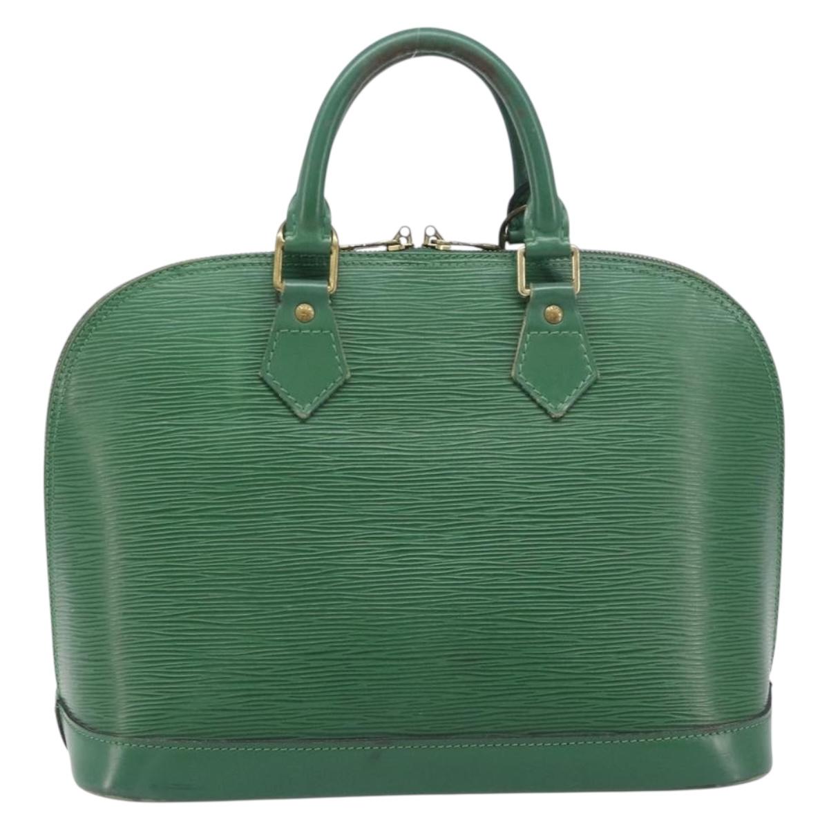 LOUIS VUITTON Epi Alma Hand Bag Borneo Green M52144 LV Auth fm5444