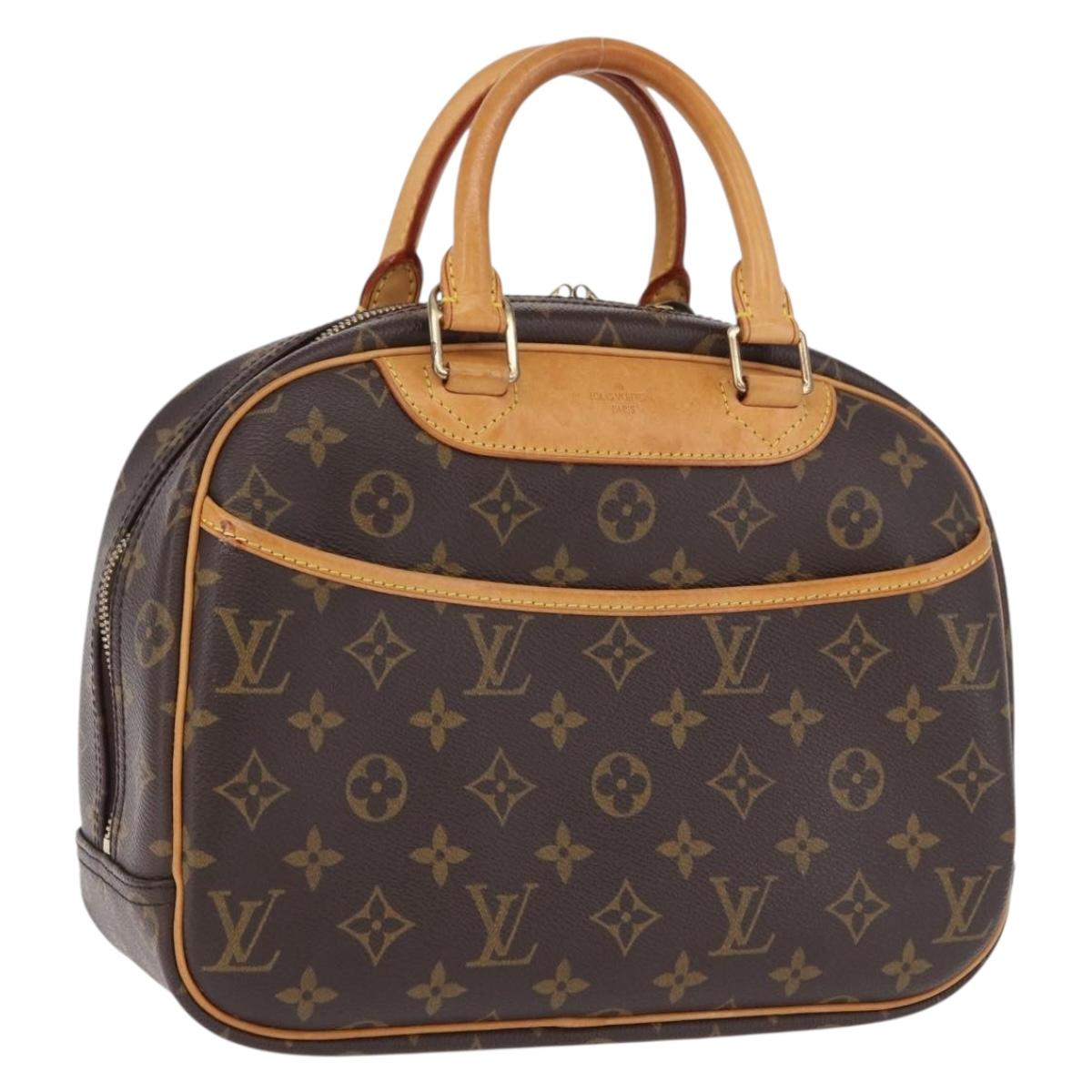LOUIS VUITTON Monogram Trouville Hand Bag M42228 LV Auth fm5445A
