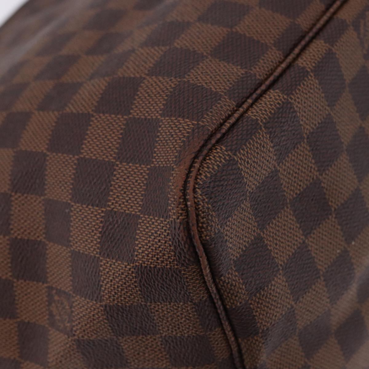 LOUIS VUITTON Damier Ebene Neverfull GM Tote Bag N51106 LV Auth fm5448V