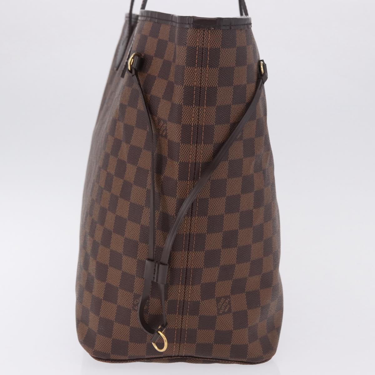 LOUIS VUITTON Damier Ebene Neverfull GM Tote Bag N51106 LV Auth fm5448V
