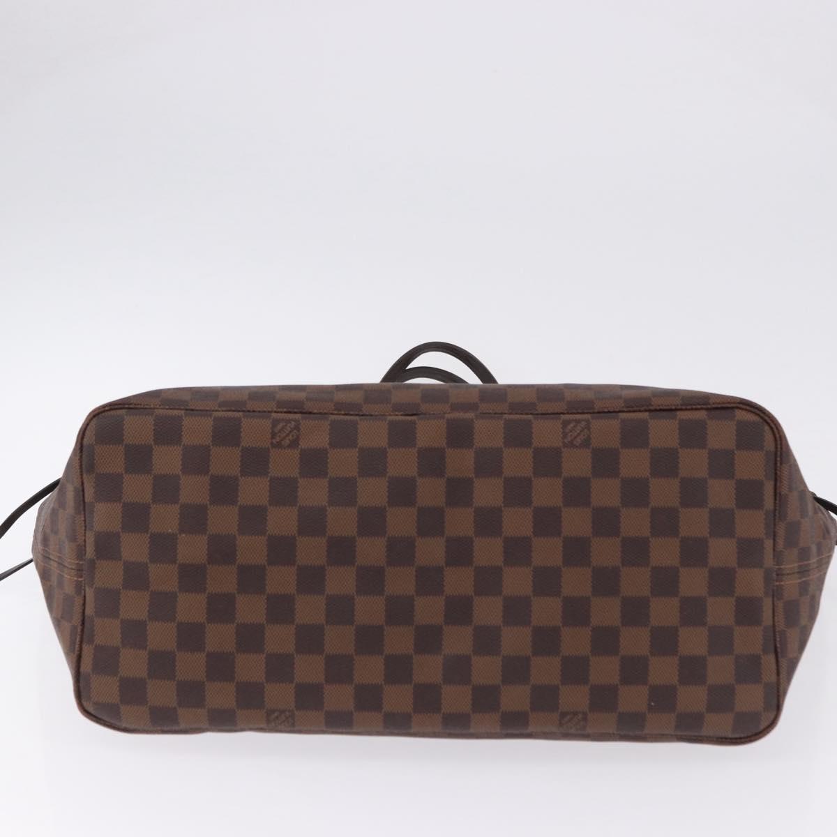 LOUIS VUITTON Damier Ebene Neverfull GM Tote Bag N51106 LV Auth fm5448V