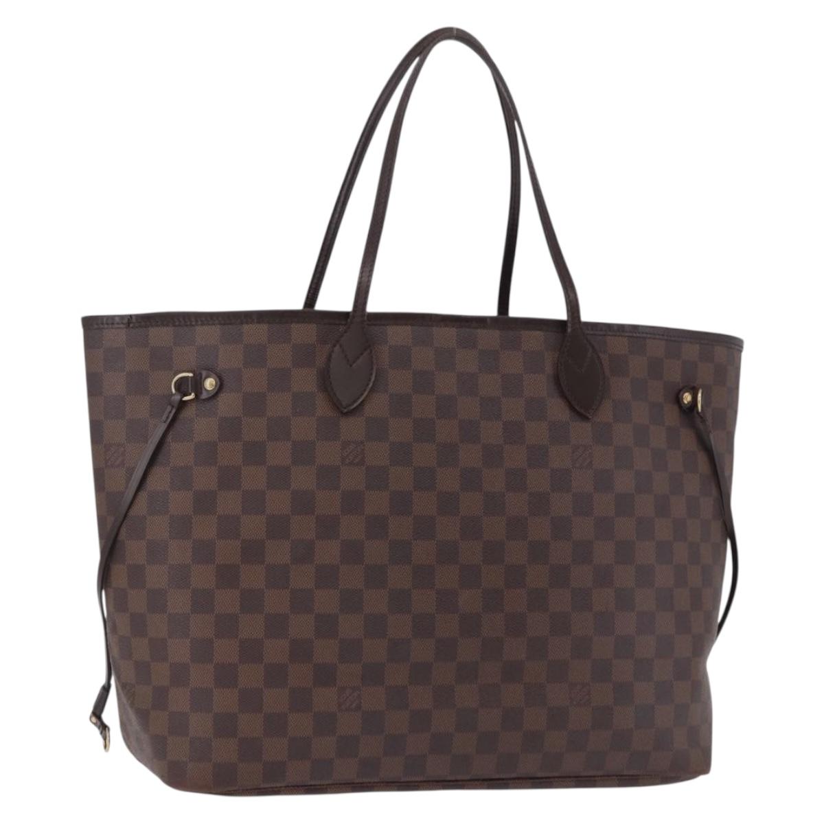 LOUIS VUITTON Damier Ebene Neverfull GM Tote Bag N51106 LV Auth fm5449
