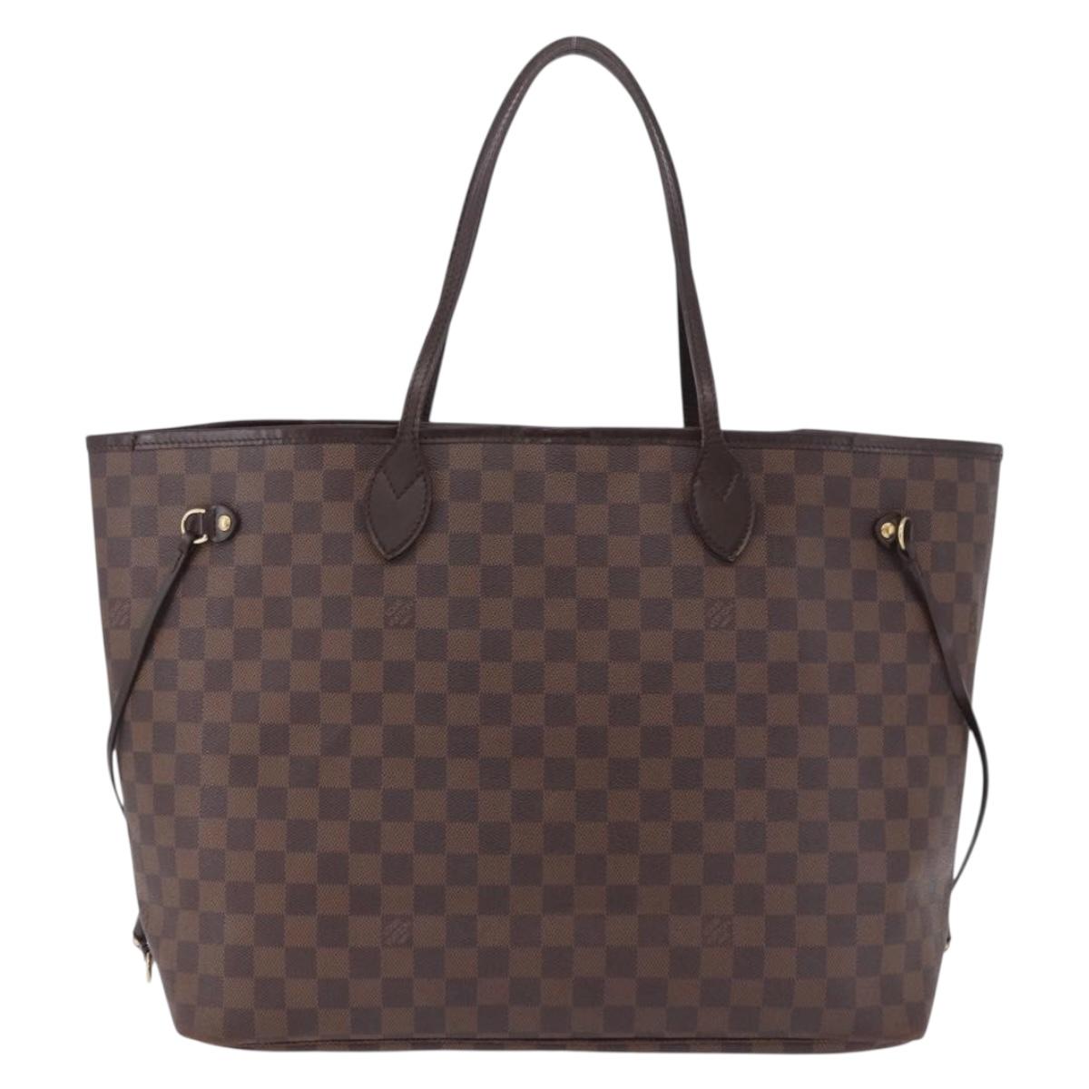 LOUIS VUITTON Damier Ebene Neverfull GM Tote Bag N51106 LV Auth fm5449