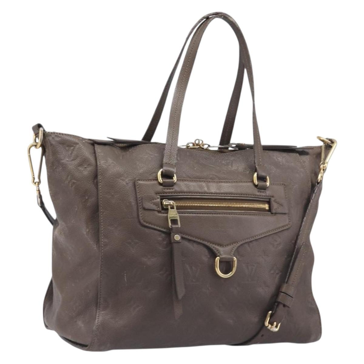 LOUIS VUITTON LumineusePM Hand Bag 2way Bag Brown Ombre M93409 LV Auth fm5452