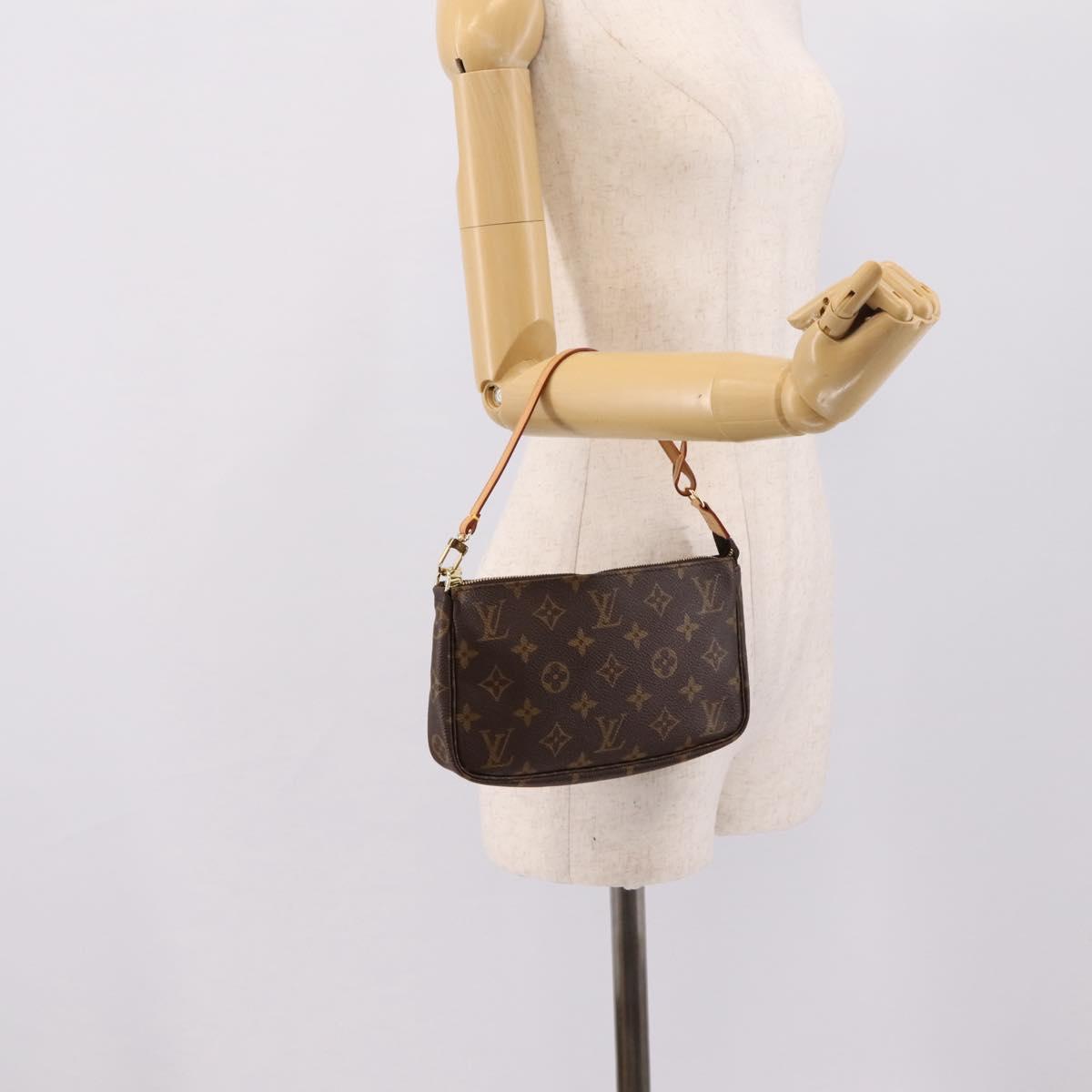 LOUIS VUITTON Monogram Pochette Accessoires Pouch M51980 LV Auth fm5457V