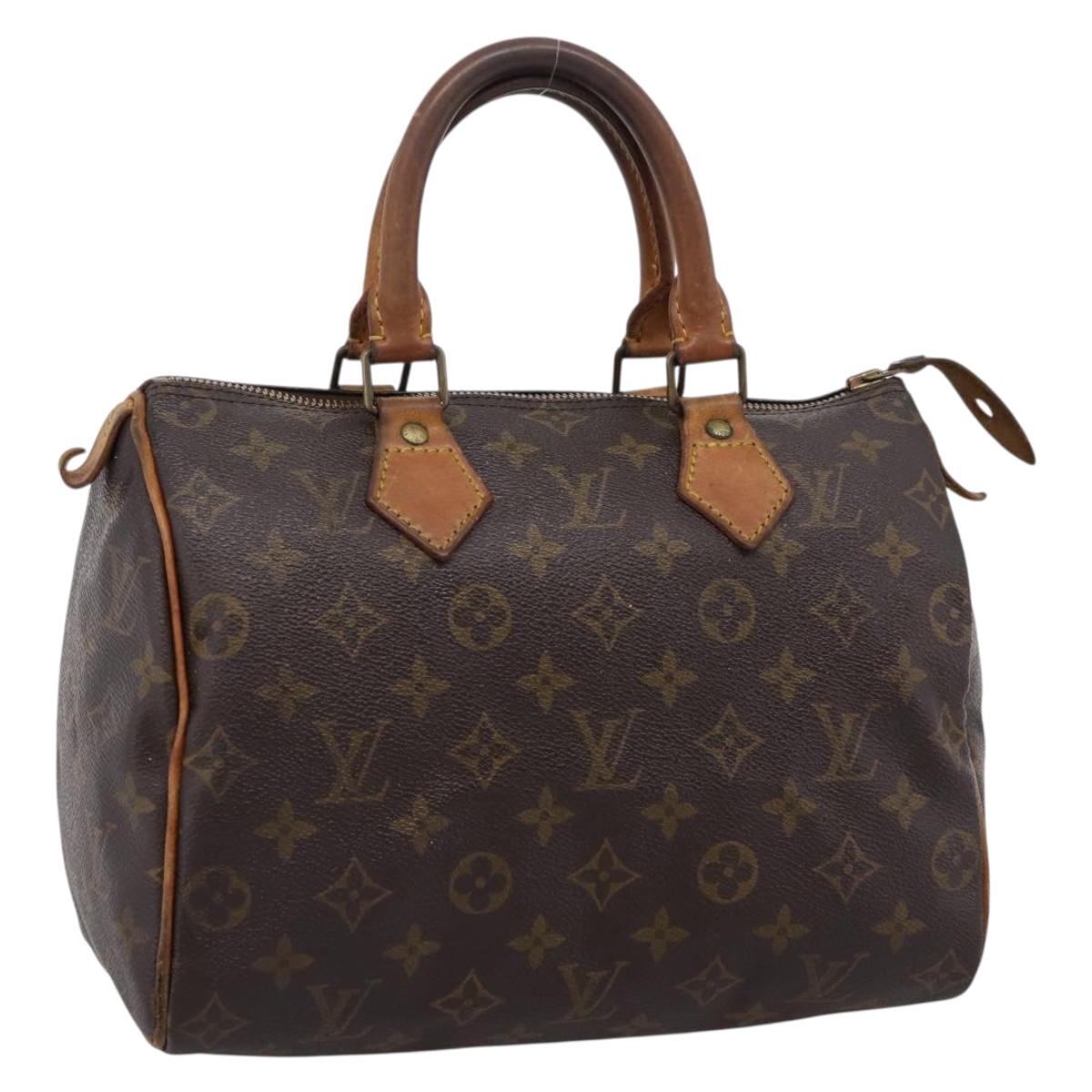 LOUIS VUITTON Monogram Speedy 25 Hand Bag M41528 LV Auth fm5459