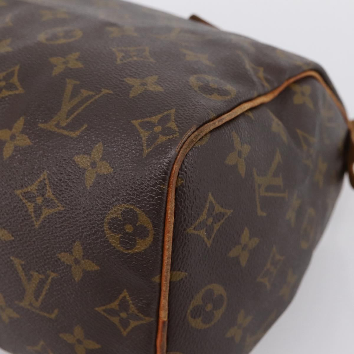 LOUIS VUITTON Monogram Speedy 25 Hand Bag M41528 LV Auth fm5459
