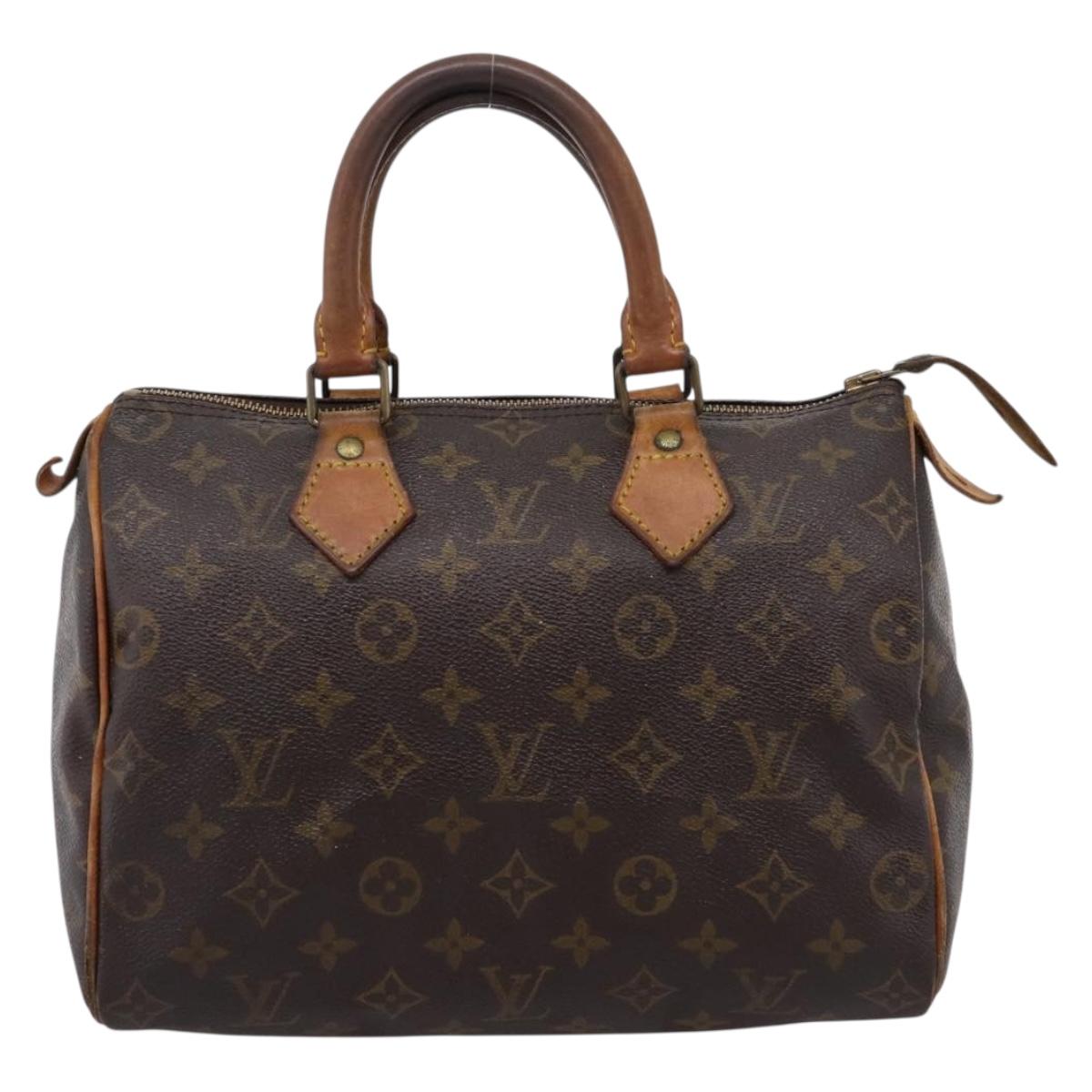 LOUIS VUITTON Monogram Speedy 25 Hand Bag M41528 LV Auth fm5459