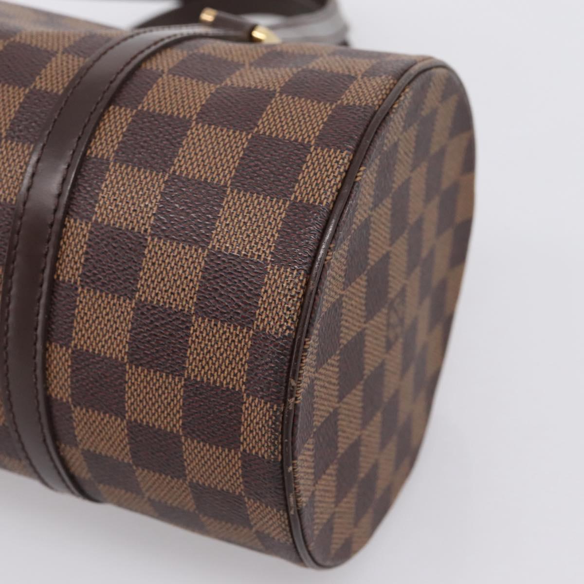 LOUIS VUITTON Damier Ebene Papillon 30 Hand Bag N51303 LV Auth fm5460