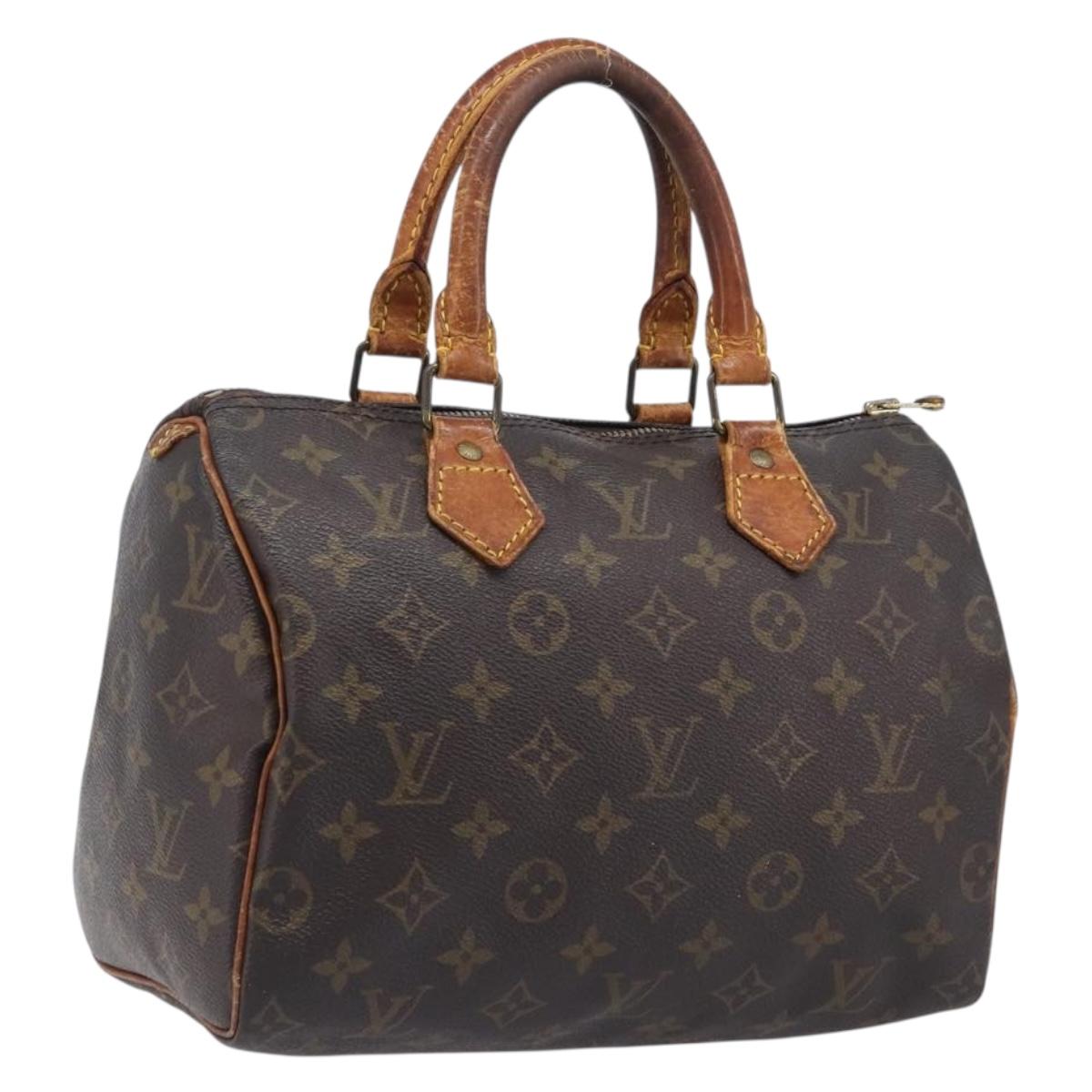 LOUIS VUITTON Monogram Speedy 25 Hand Bag M41528 LV Auth fm5472