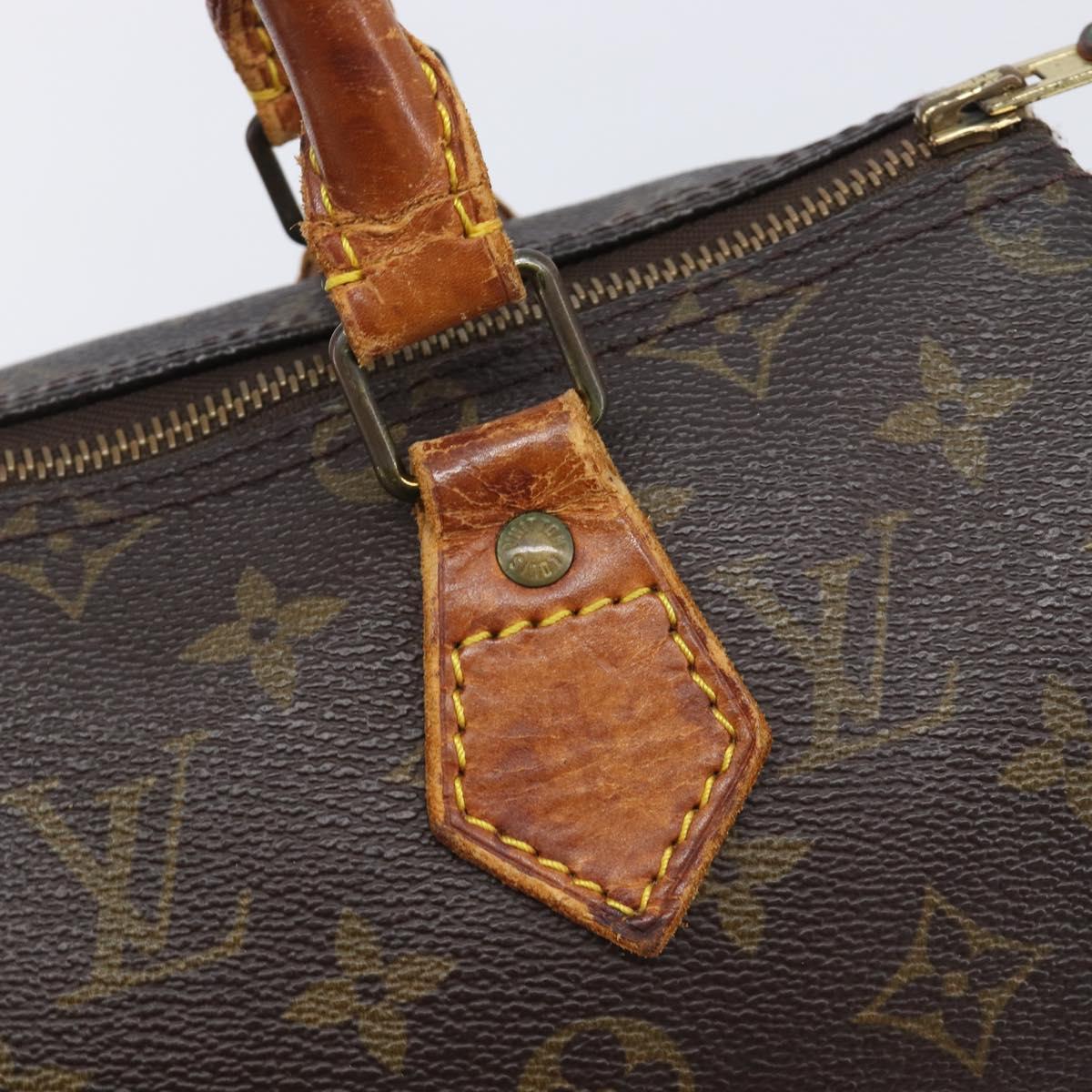 LOUIS VUITTON Monogram Speedy 25 Hand Bag M41528 LV Auth fm5472