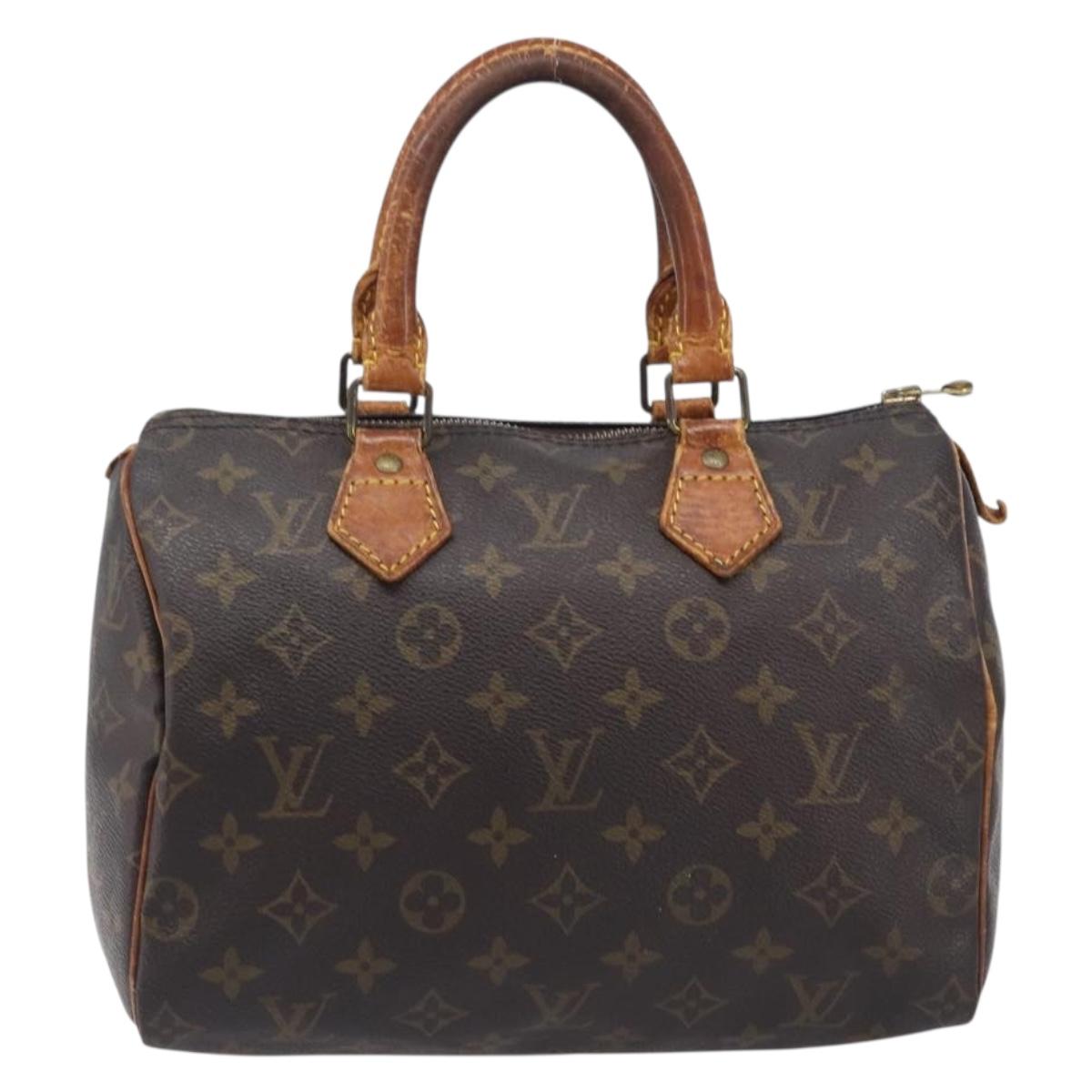 LOUIS VUITTON Monogram Speedy 25 Hand Bag M41528 LV Auth fm5472