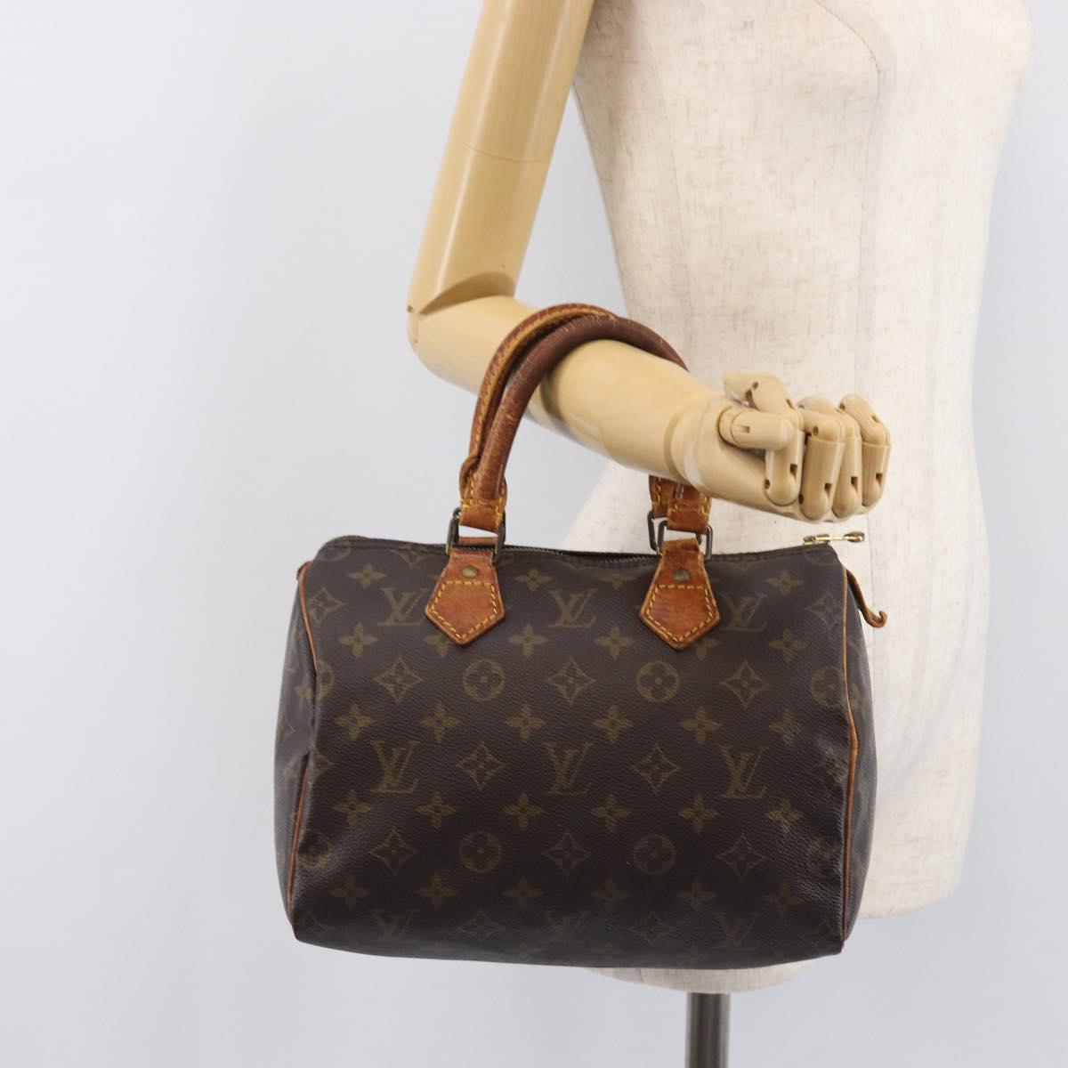 LOUIS VUITTON Monogram Speedy 25 Hand Bag M41528 LV Auth fm5472