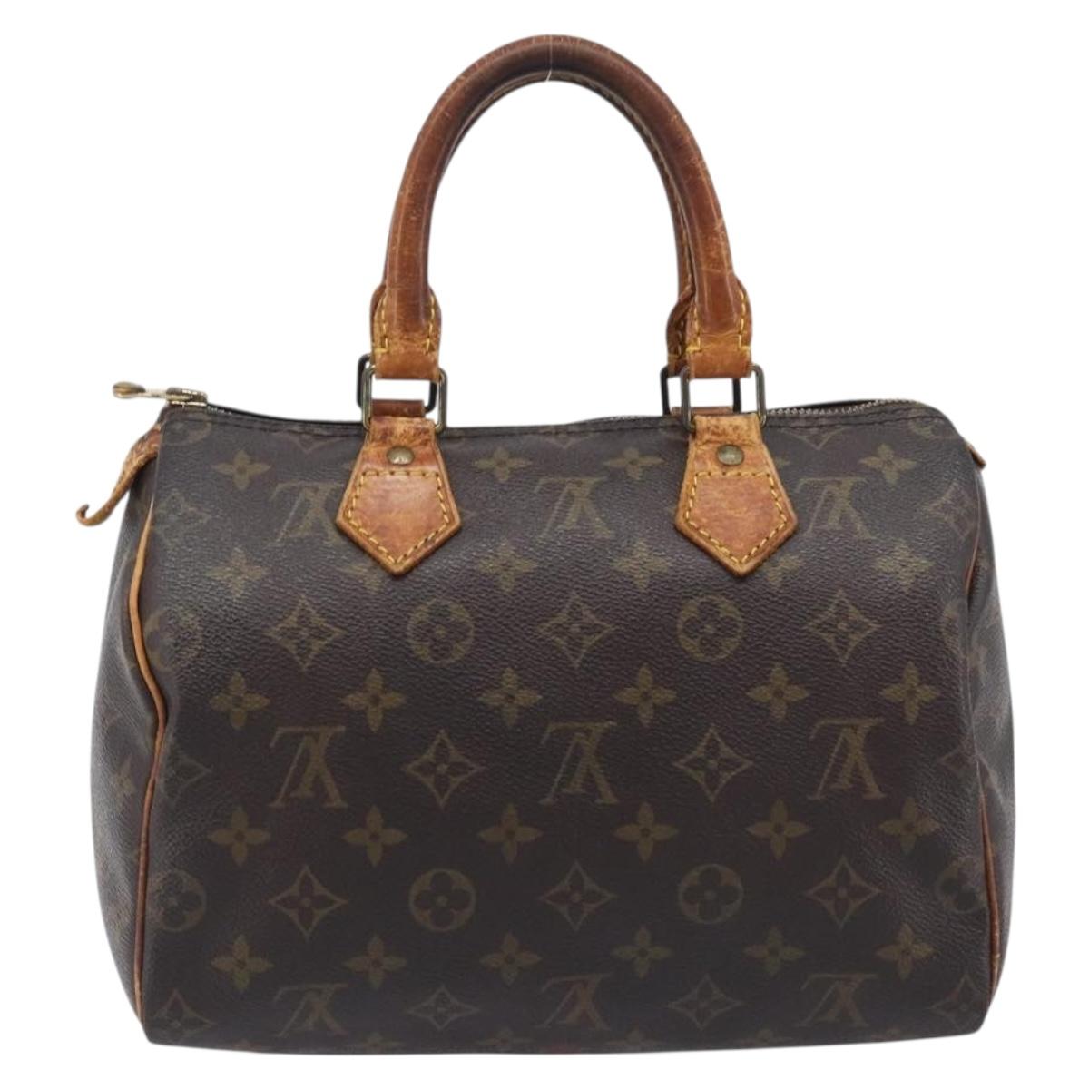 LOUIS VUITTON Monogram Speedy 25 Hand Bag M41528 LV Auth fm5472