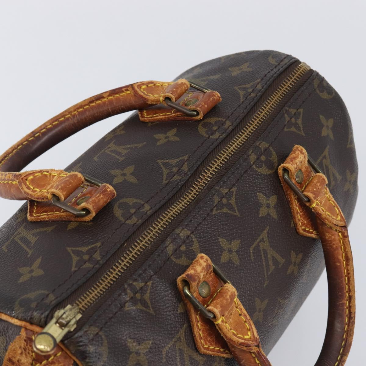 LOUIS VUITTON Monogram Speedy 25 Hand Bag M41528 LV Auth fm5472