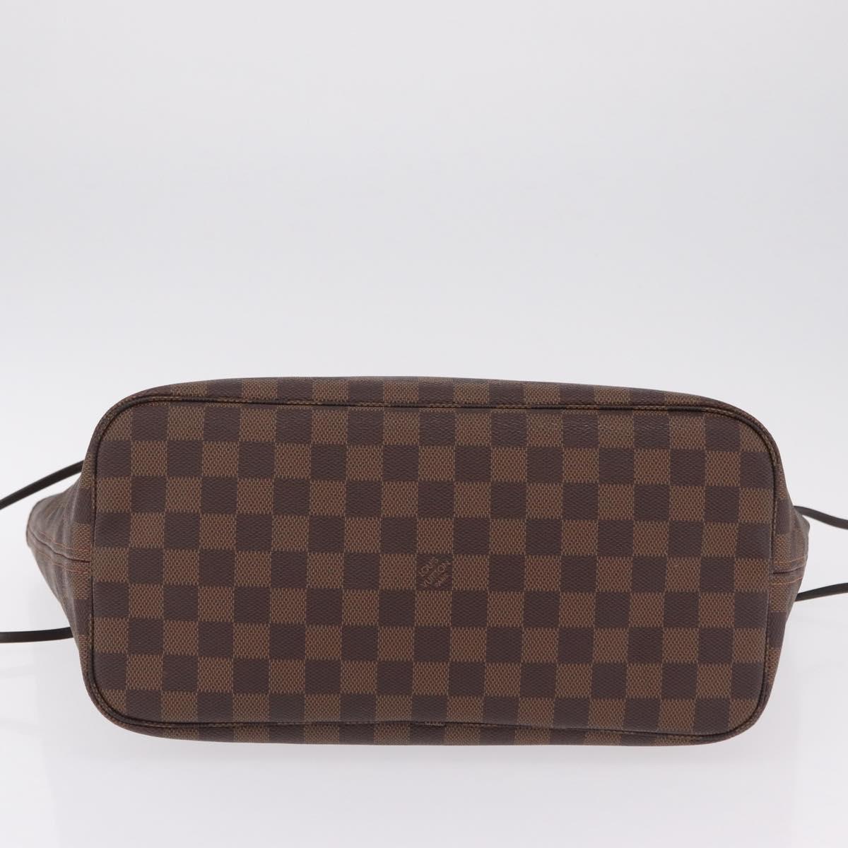 LOUIS VUITTON Damier Ebene Neverfull MM Tote Bag N51105 LV Auth fm5481V