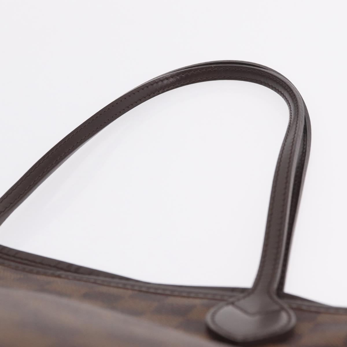 LOUIS VUITTON Damier Ebene Neverfull MM Tote Bag N51105 LV Auth fm5481V