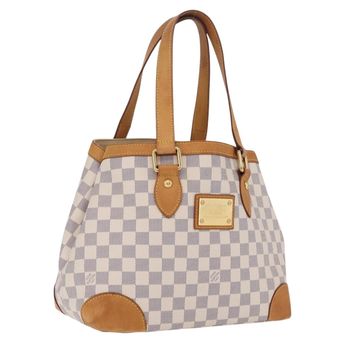 LOUIS VUITTON Damier Azur Hampstead PM Tote Bag N51207 LV Auth fm5483A