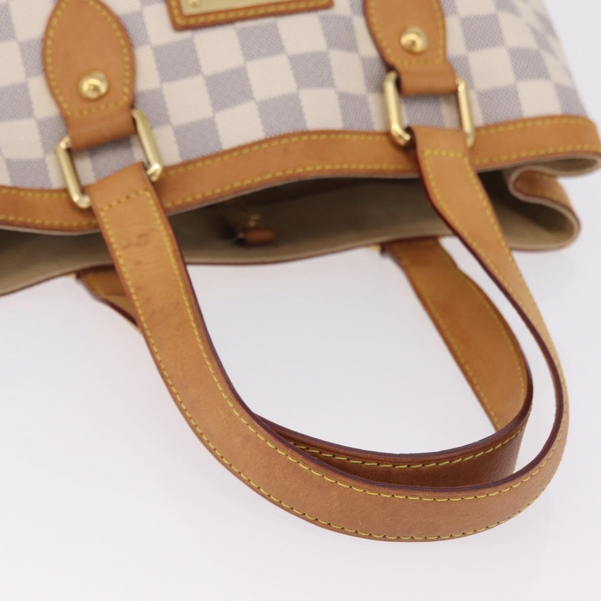 LOUIS VUITTON Damier Azur Hampstead PM Tote Bag N51207 LV Auth fm5483A
