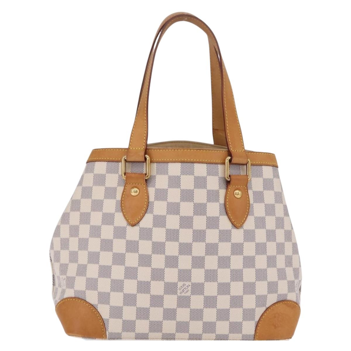 LOUIS VUITTON Damier Azur Hampstead PM Tote Bag N51207 LV Auth fm5483A