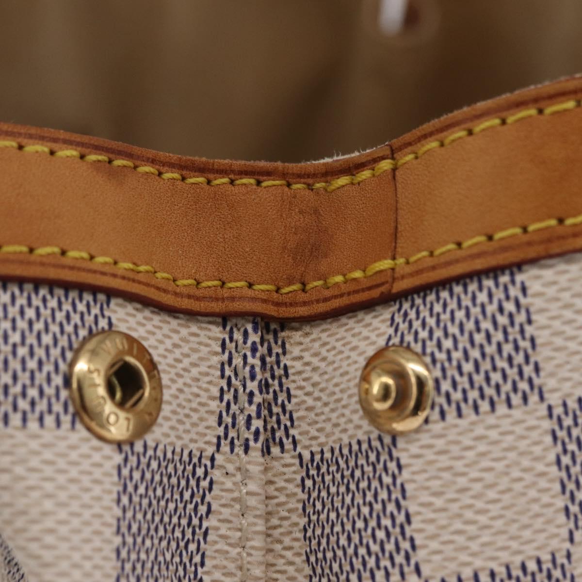LOUIS VUITTON Damier Azur Hampstead PM Tote Bag N51207 LV Auth fm5483A