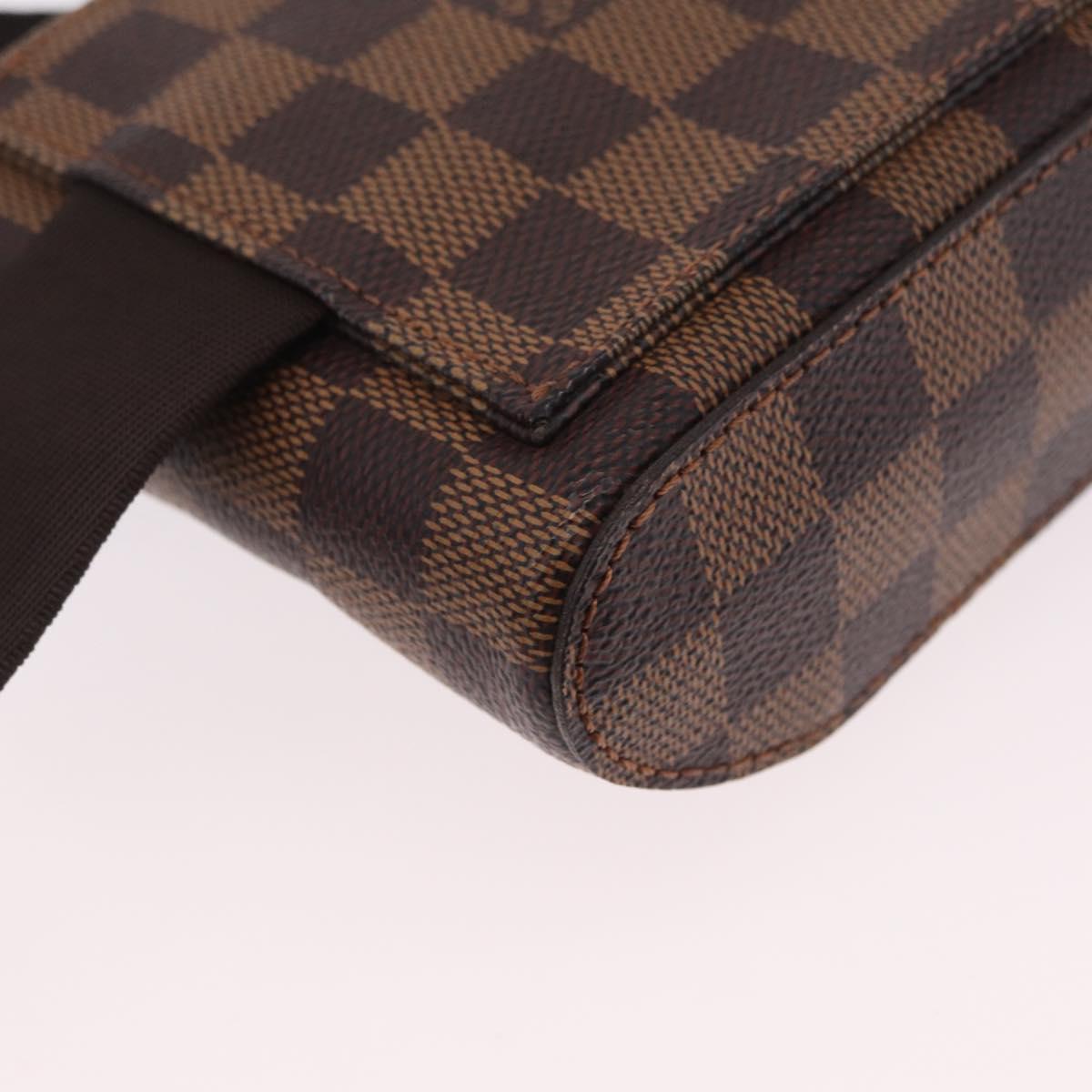 LOUIS VUITTON Damier Ebene Geronimos Shoulder Bag N51994 LV Auth fm5485V