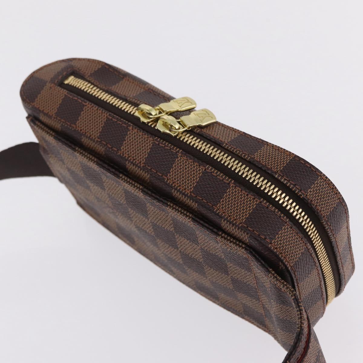 LOUIS VUITTON Damier Ebene Geronimos Shoulder Bag N51994 LV Auth fm5485V