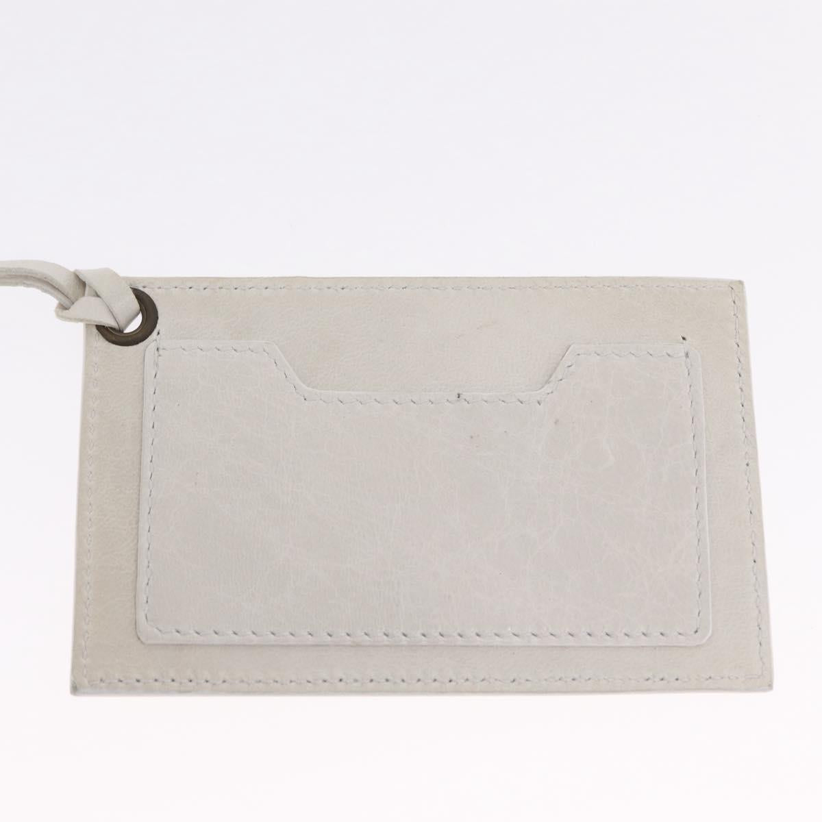 Balenciaga The Perth Hand Bag Leather White 128522 Auth fm5489V