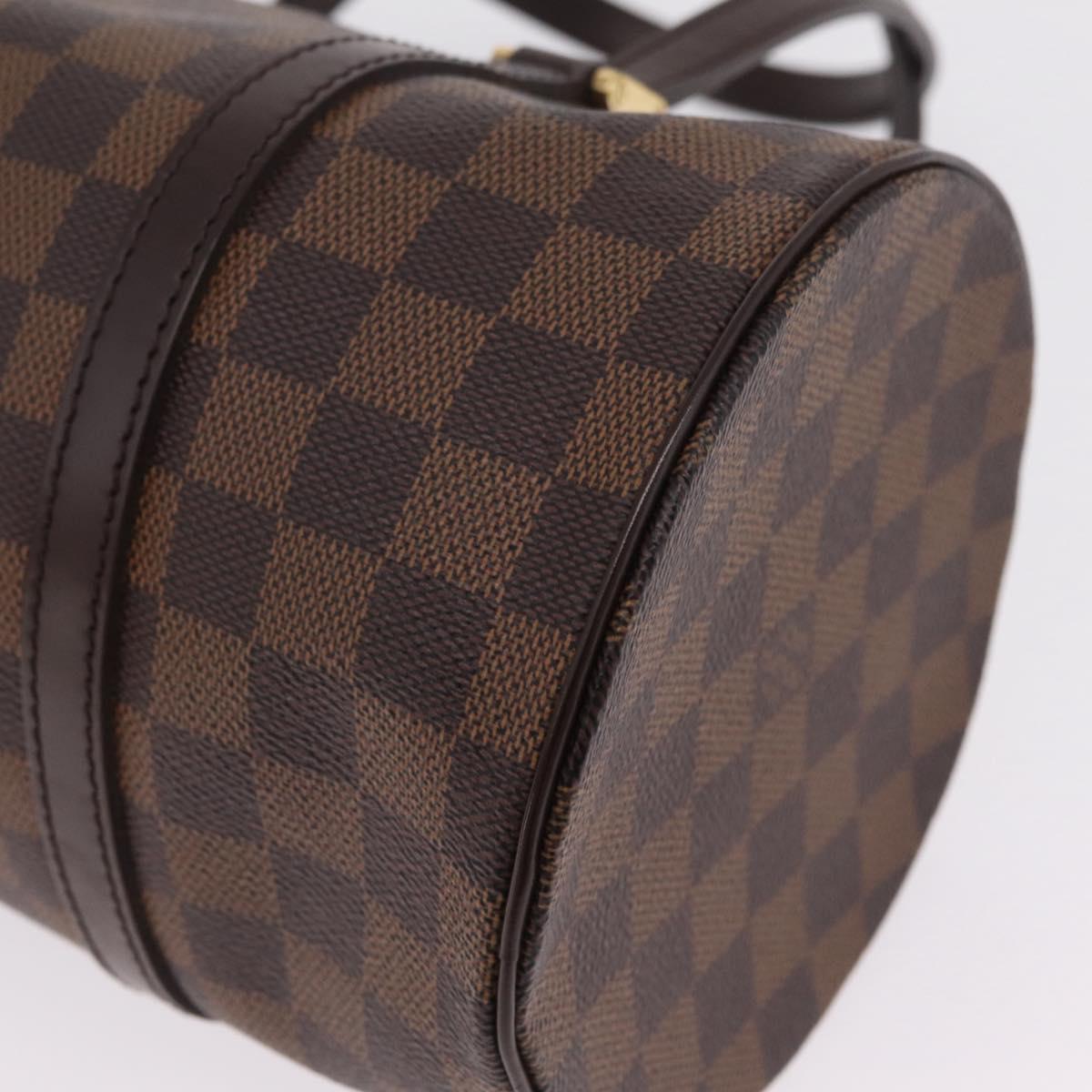 LOUIS VUITTON Damier Ebene Papillon 30 Hand Bag N51303 LV Auth fm5493V