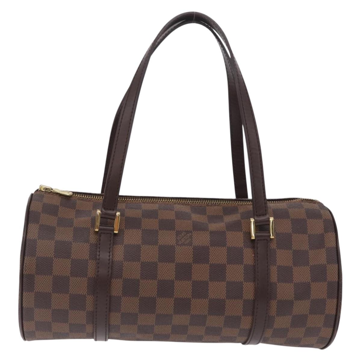 LOUIS VUITTON Damier Ebene Papillon 30 Hand Bag N51303 LV Auth fm5493V