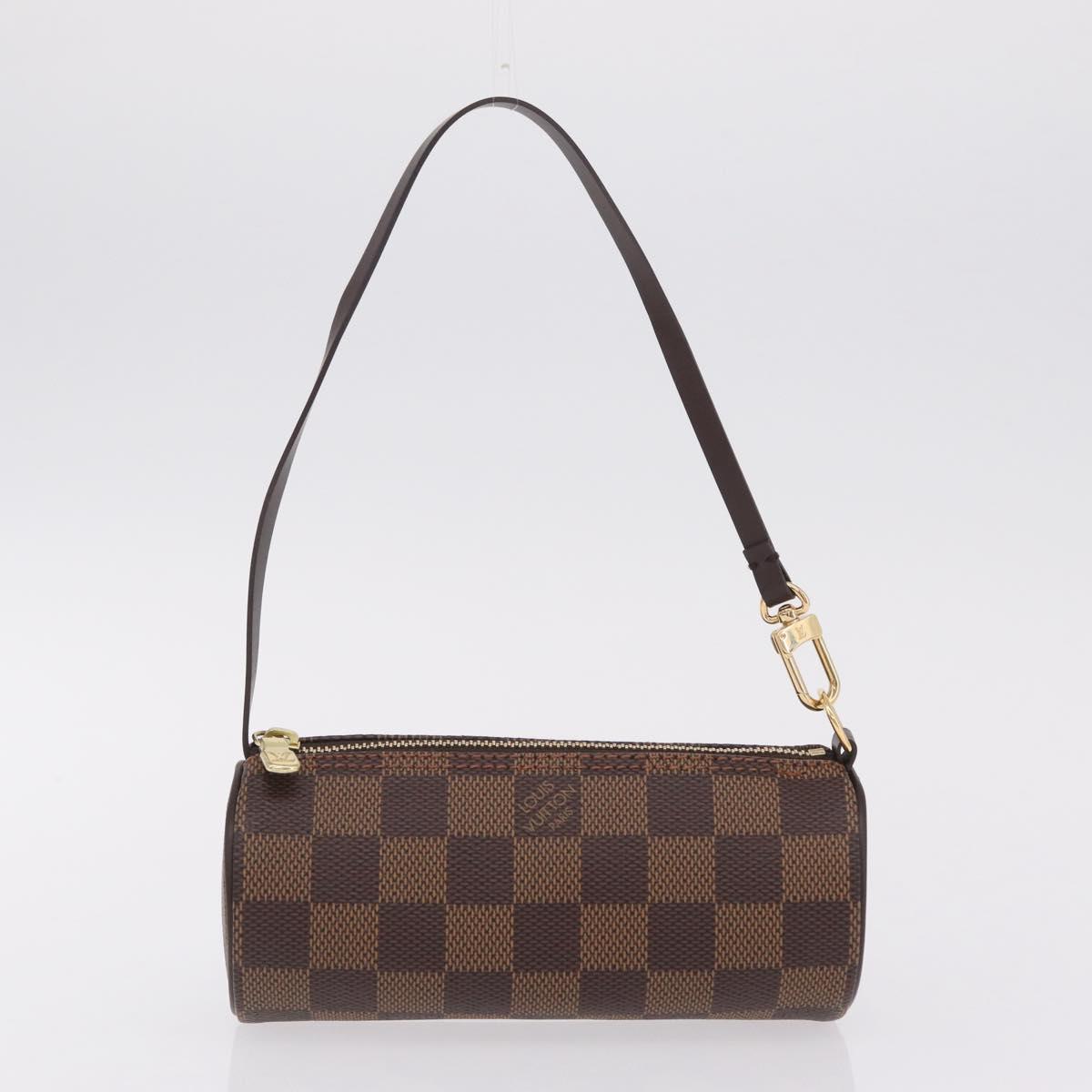 LOUIS VUITTON Damier Ebene Papillon 30 Hand Bag N51303 LV Auth fm5493V