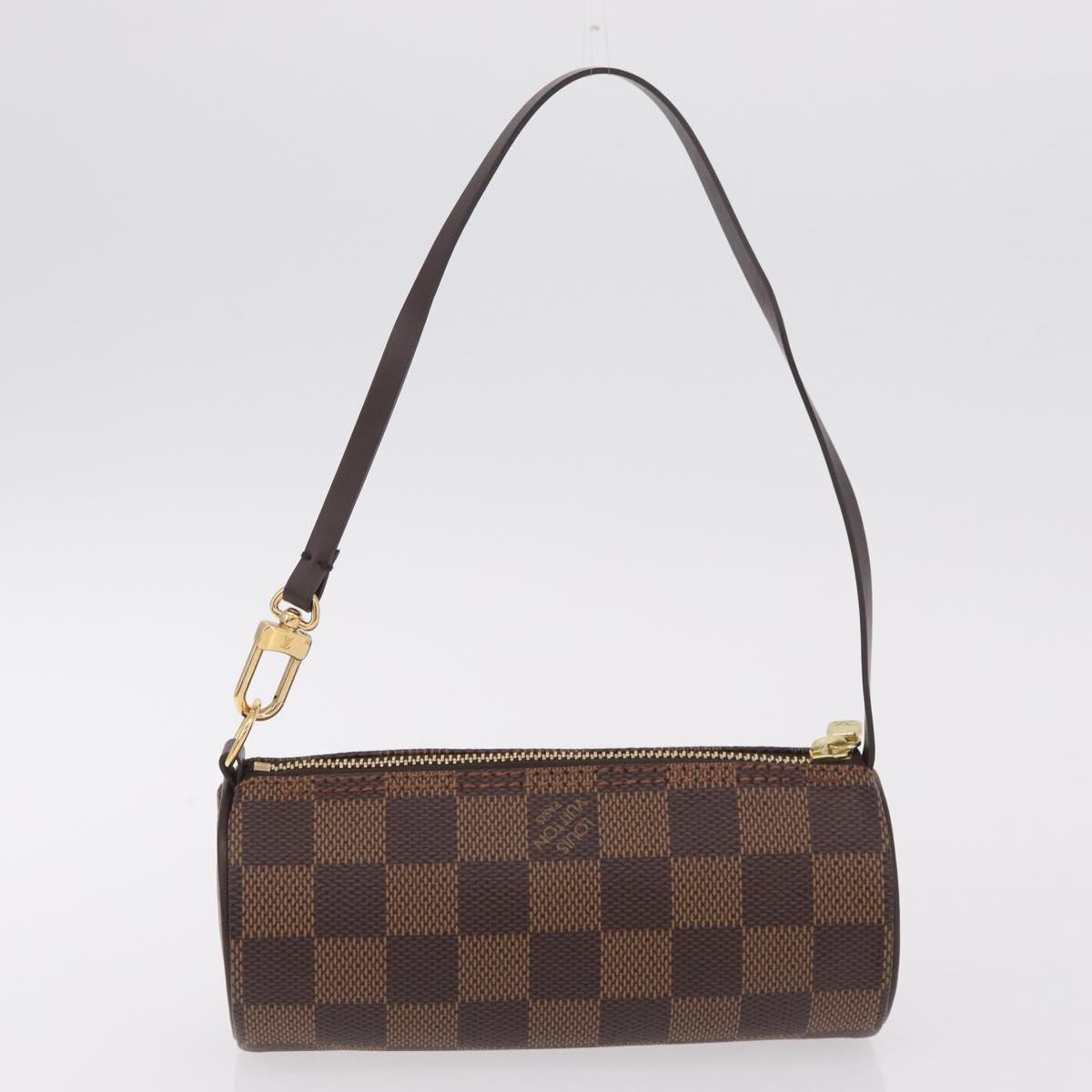 LOUIS VUITTON Damier Ebene Papillon 30 Hand Bag N51303 LV Auth fm5493V