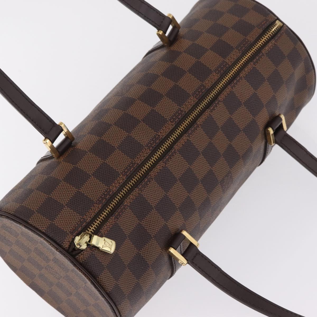 LOUIS VUITTON Damier Ebene Papillon 30 Hand Bag N51303 LV Auth fm5493V