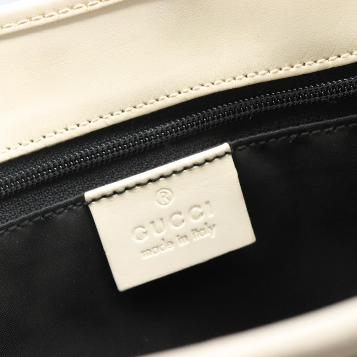 GUCCI Jackie Hand Bag Canvas Black Silver 002 1068 Auth fm5498