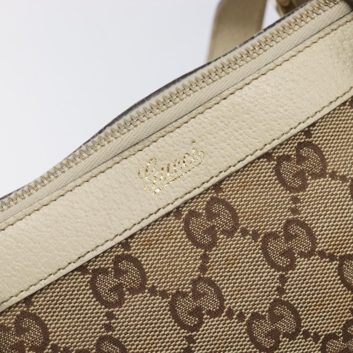 GUCCI GG Canvas Abbey Tote Bag Beige Gold 141470 Auth fm5503