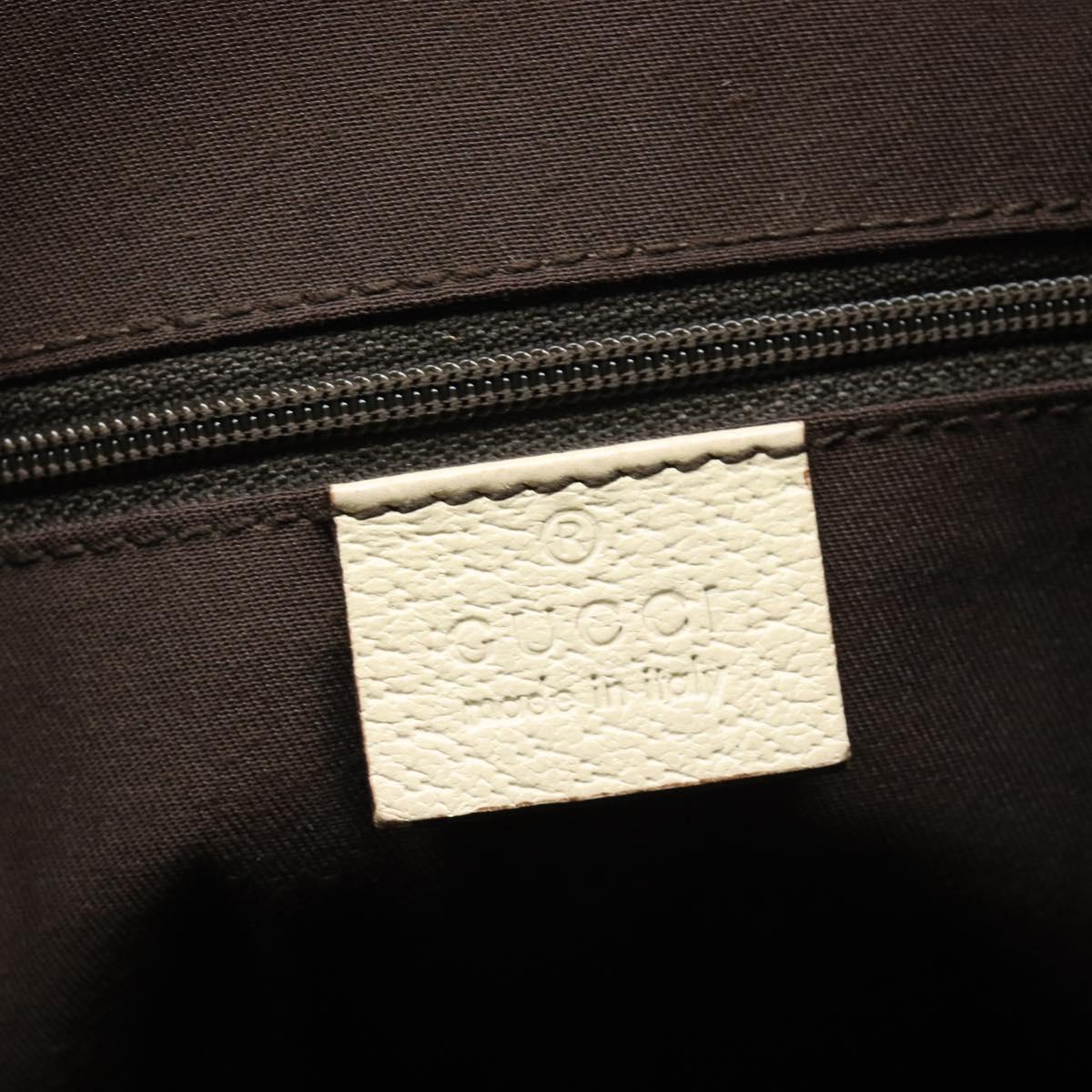 GUCCI GG Canvas Abbey Tote Bag Beige Gold 141470 Auth fm5503