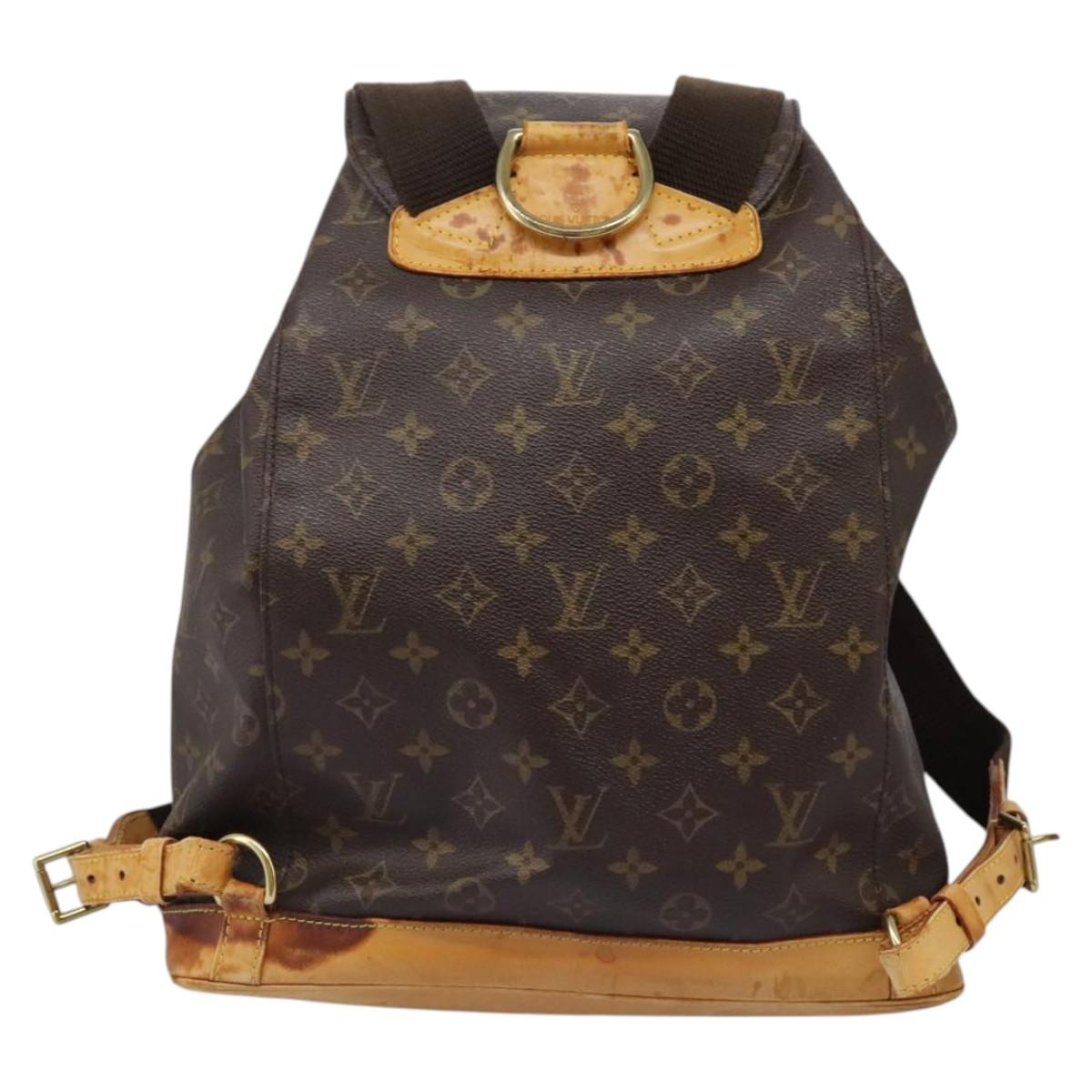 LOUIS VUITTON Monogram Montsouris GM Backpack M51135 LV Auth gh002