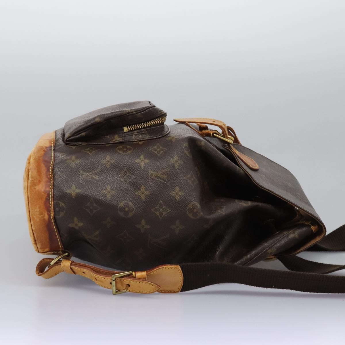 LOUIS VUITTON Monogram Montsouris GM Backpack M51135 LV Auth gh002