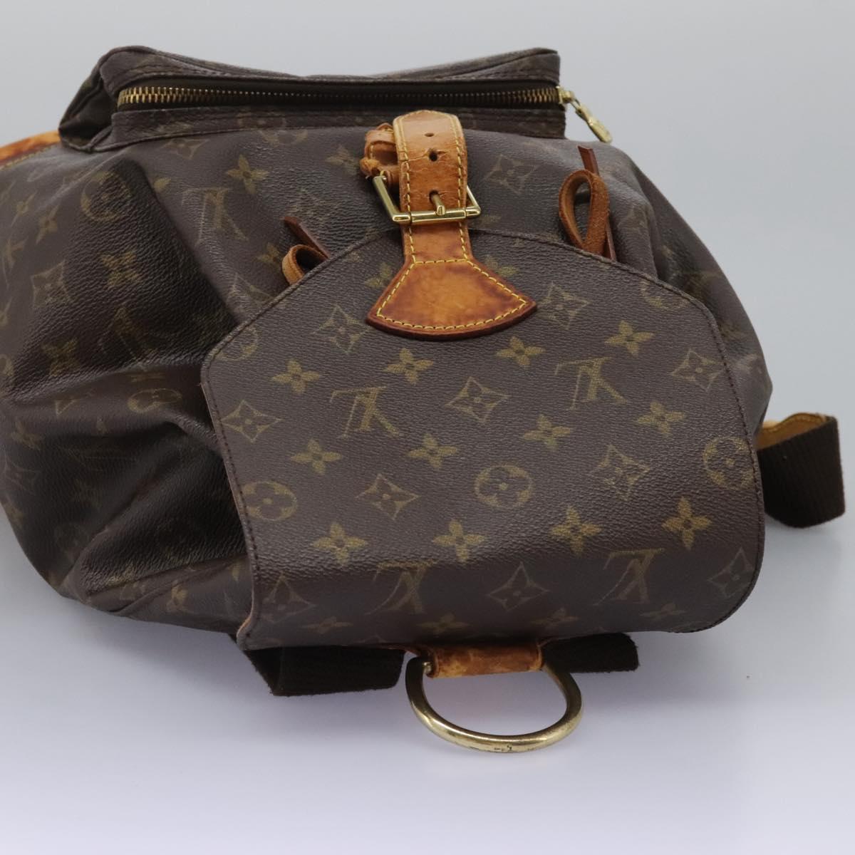 LOUIS VUITTON Monogram Montsouris GM Backpack M51135 LV Auth gh002