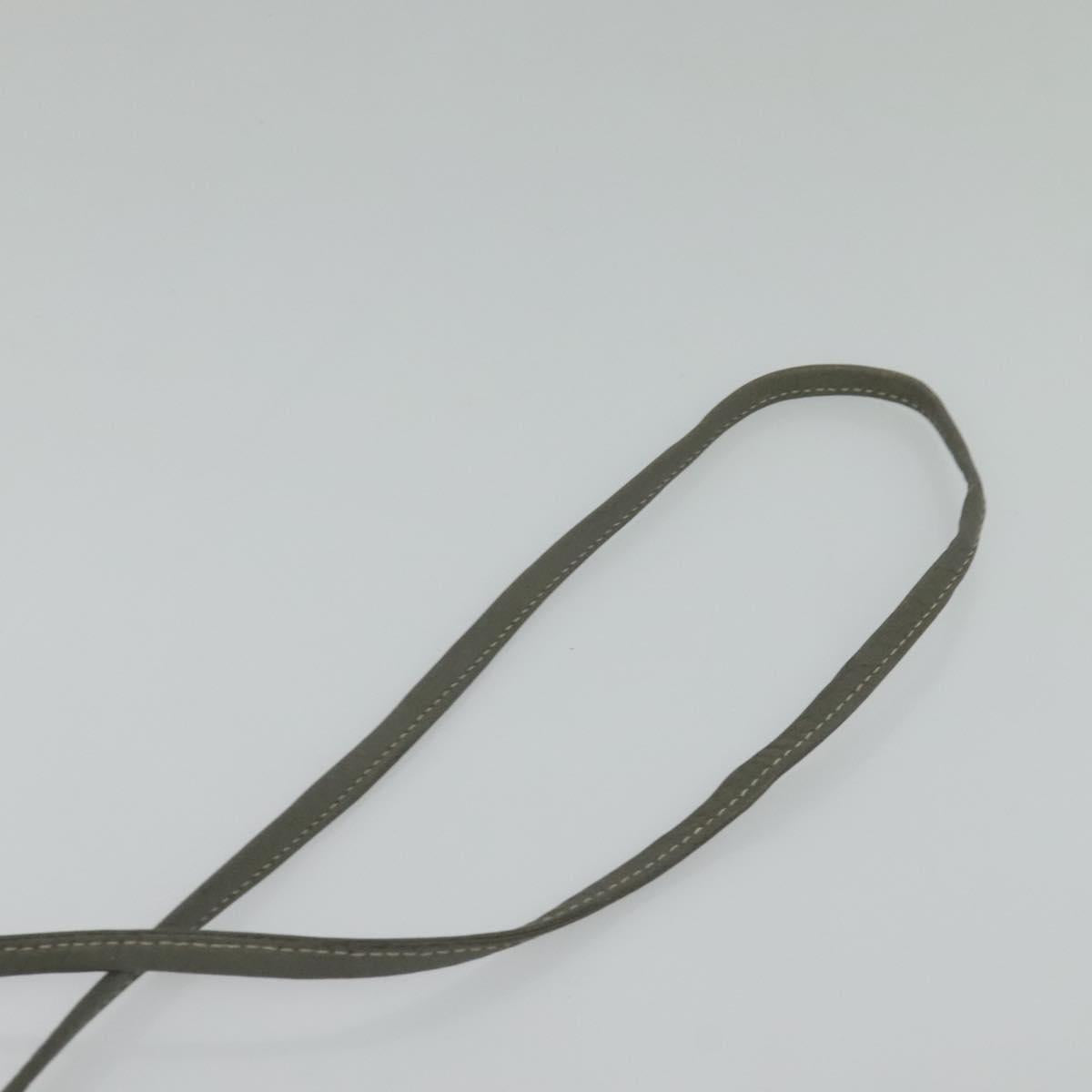 Christian Dior Honeycomb Canvas Shoulder Bag PVC White Gold Auth gh009