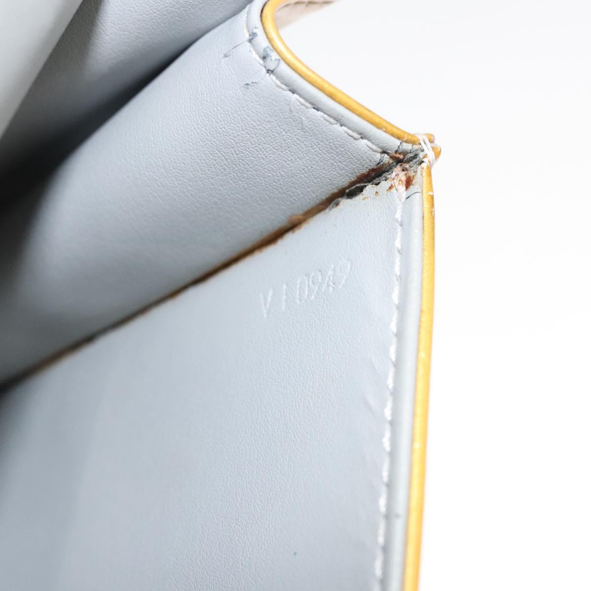 LOUIS VUITTON Monogram Vernis Spring Street Hand Bag Gris M91029 LV Auth gh022